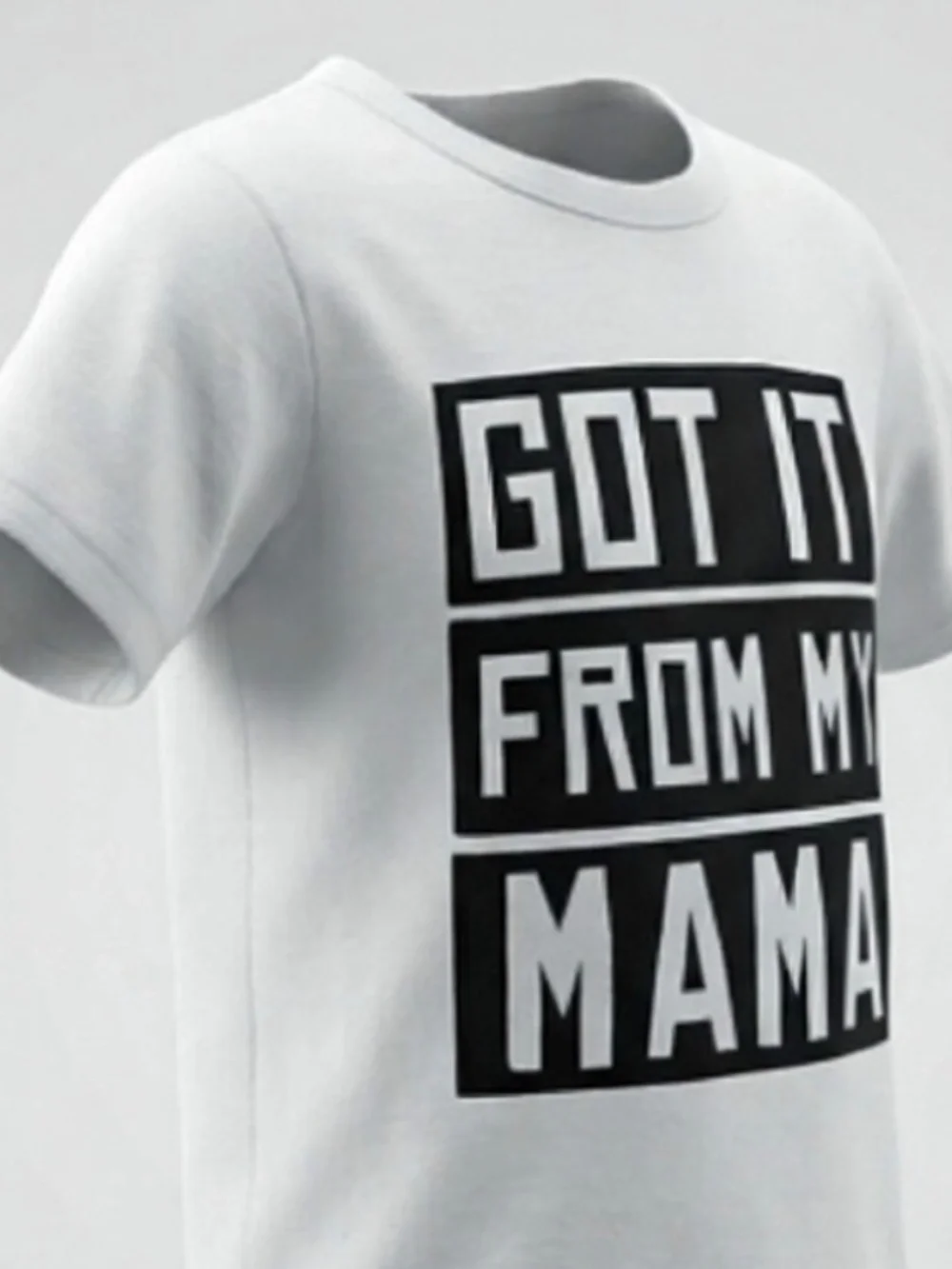 Got It From My Mama Shirt 4T Toddler The Children's Place White Graphic Tee